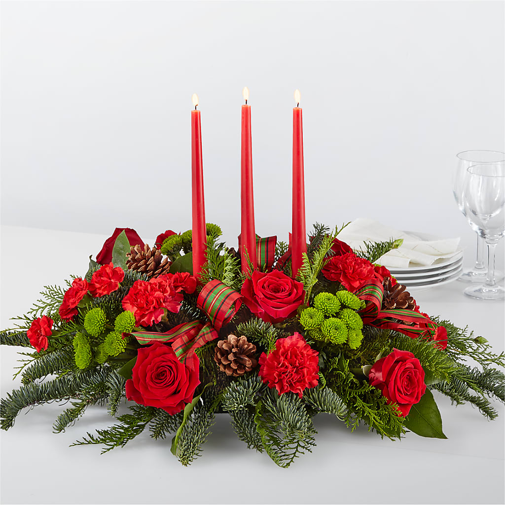 By the Candlelight Centerpiece – COBORN'S INC FLORAL SHOPPES, Saint Cloud MN