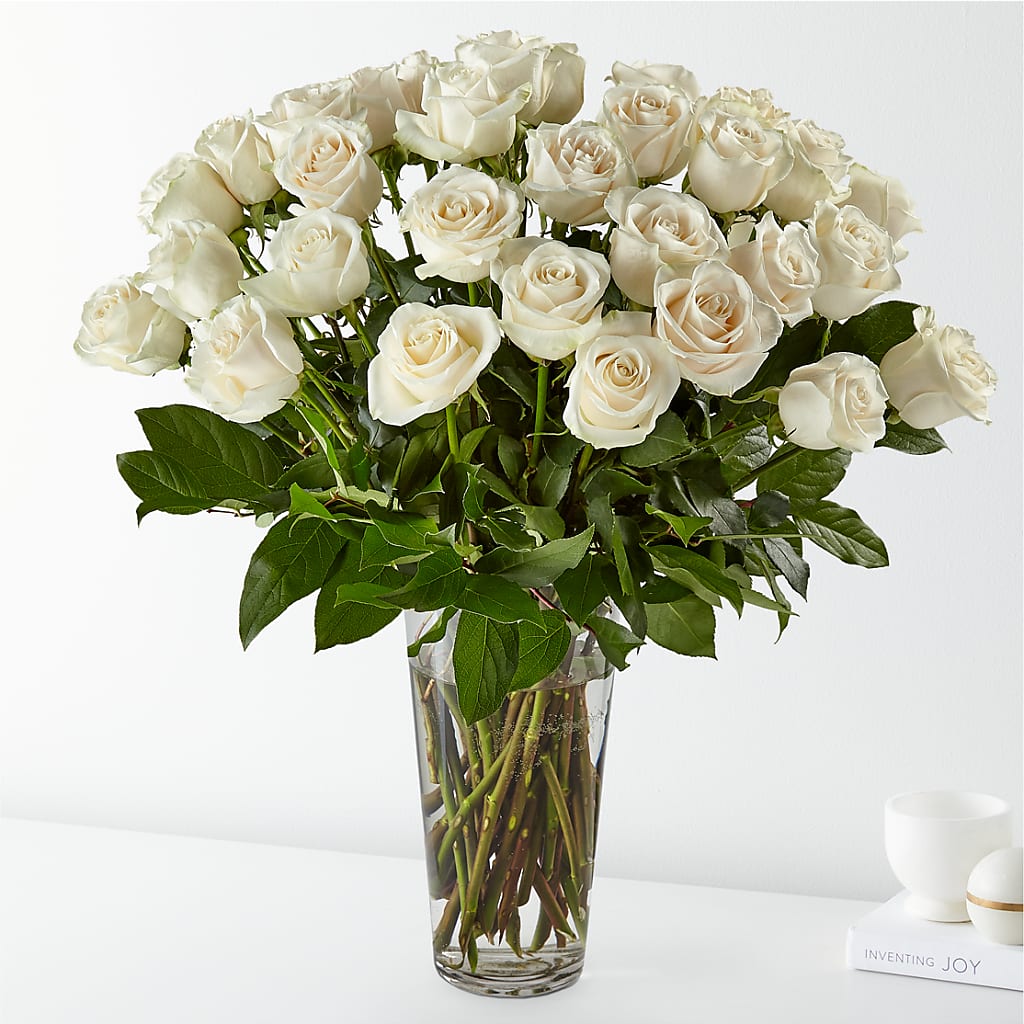 Long Stem White Rose Bouquet – COBORN'S INC FLORAL SHOPPES, Saint Cloud MN