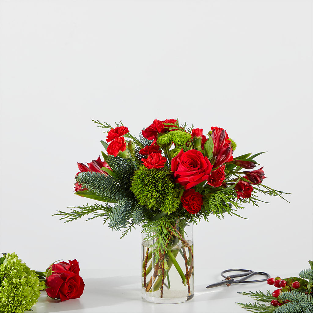 Merry Moment Bouquet – A Florist Original – COBORN'S INC FLORAL SHOPPES, Saint Cloud MN