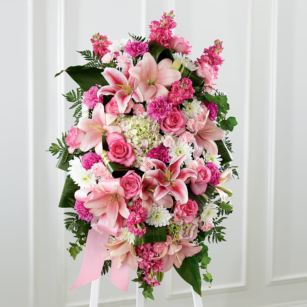 Comforting Standing Spray – COBORN'S INC FLORAL SHOPPES, Saint Cloud MN