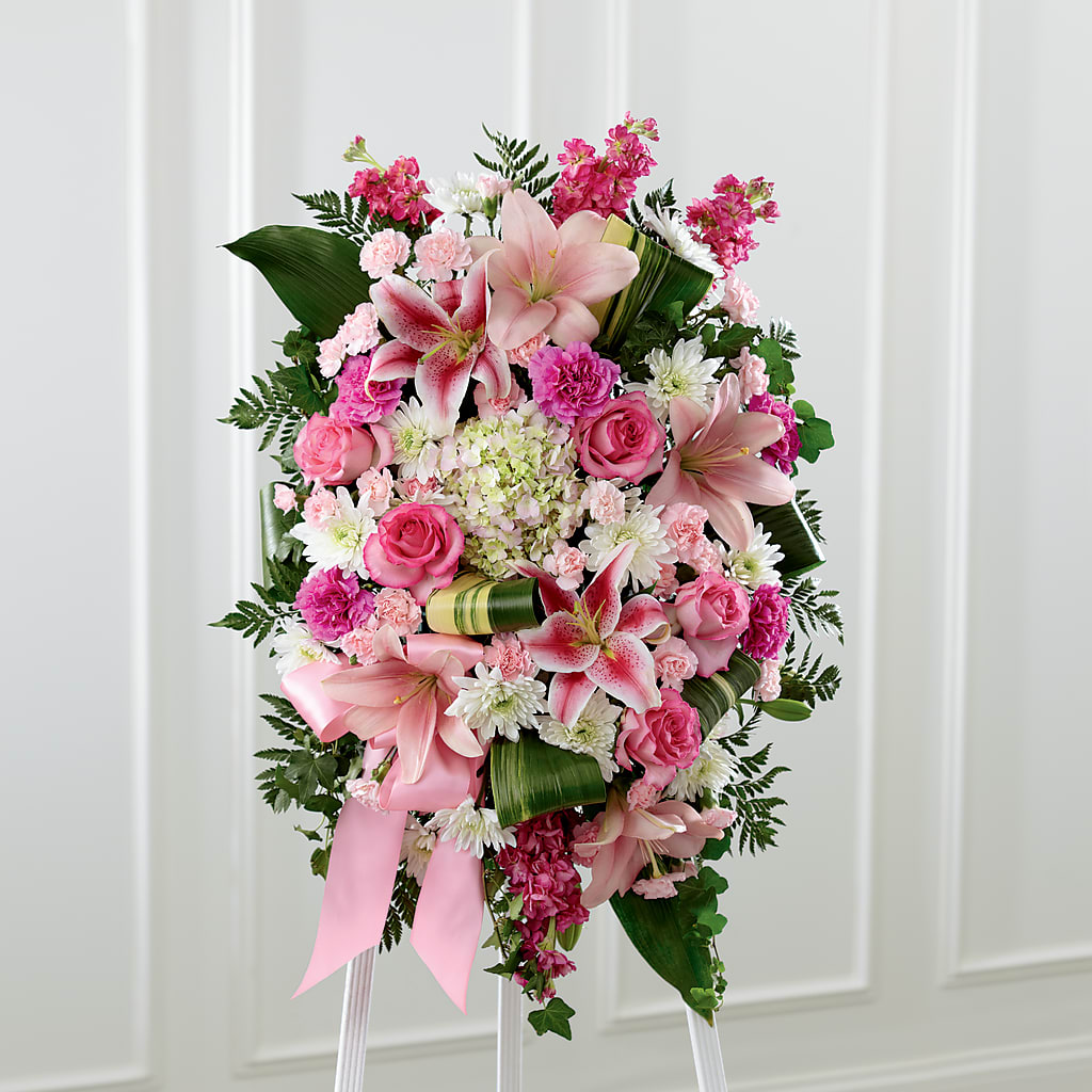 Comforting Standing Spray – COBORN'S INC FLORAL SHOPPES, Saint Cloud MN