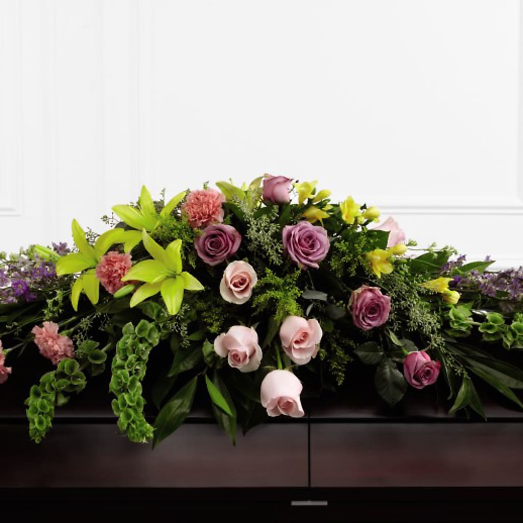 Forever Beloved Casket Spray – COBORN'S INC FLORAL SHOPPES, Saint Cloud MN