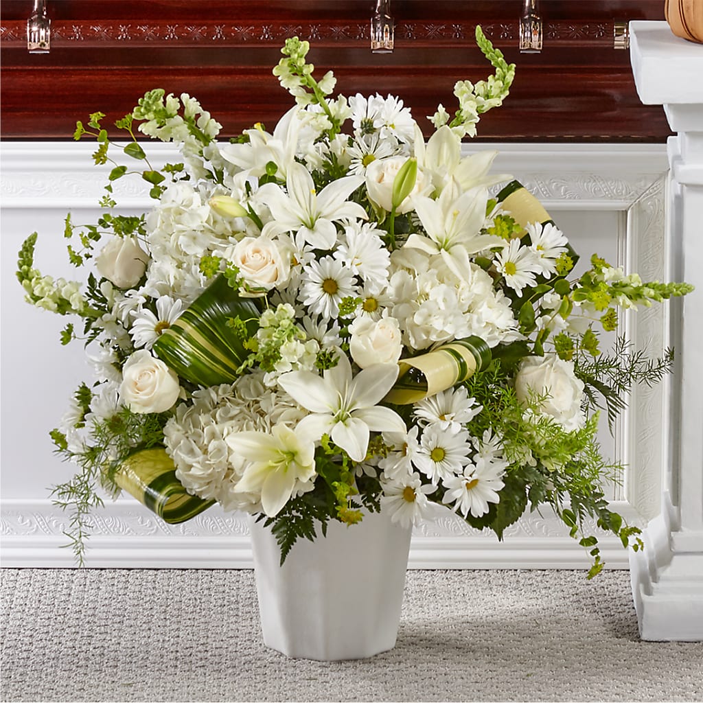 Thoughts of Tranquility Floor Basket – COBORN'S INC FLORAL SHOPPES, Saint Cloud MN