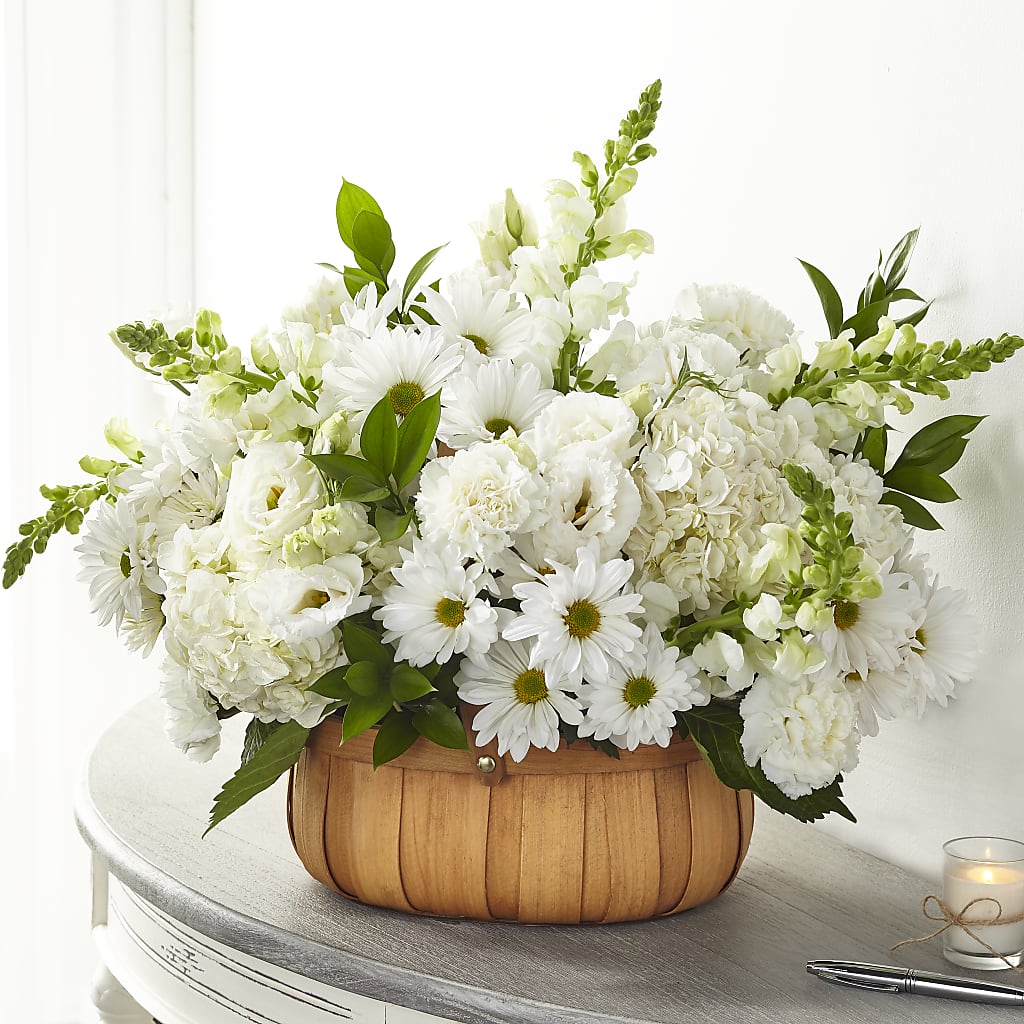 Pure Ivory Basket – COBORN'S INC FLORAL SHOPPES, Saint Cloud MN