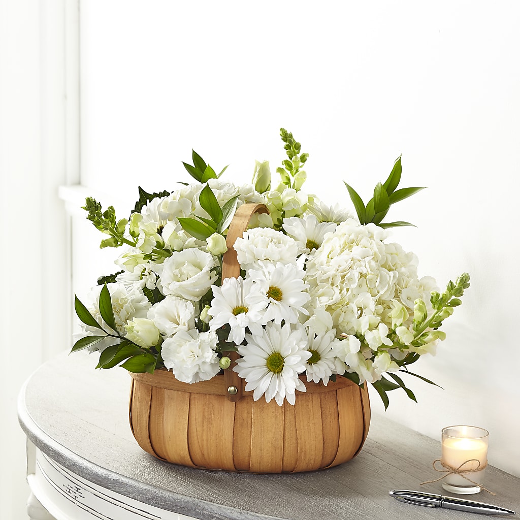 Pure Ivory Basket – COBORN'S INC FLORAL SHOPPES, Saint Cloud MN