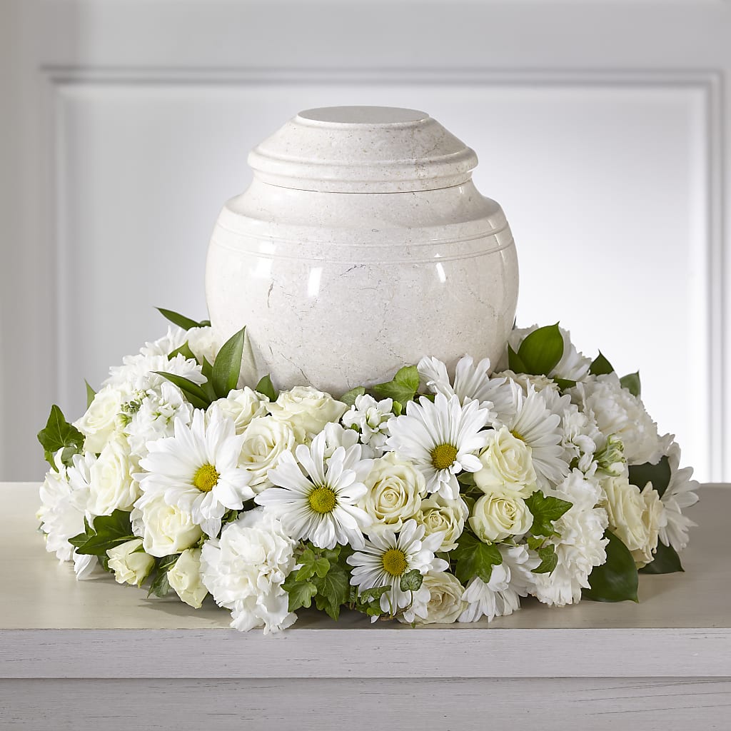 Ivory Gardens Cremation Adornment – COBORN'S INC FLORAL SHOPPES, Saint Cloud MN