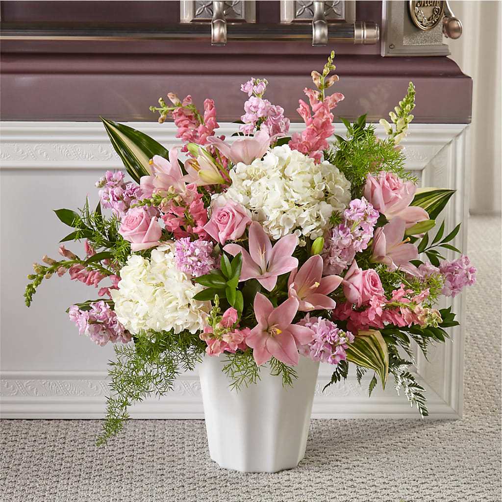 Simply Serene Floor Basket – COBORN'S INC FLORAL SHOPPES, Saint Cloud MN