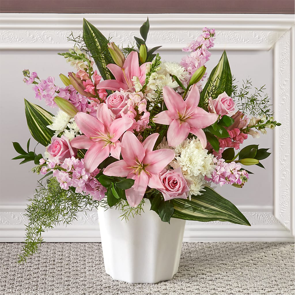 Simply Serene Floor Basket – COBORN'S INC FLORAL SHOPPES, Saint Cloud MN