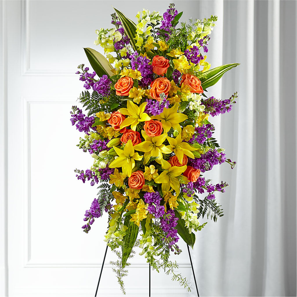 Thoughtful Prayers Standing Spray – COBORN'S INC FLORAL SHOPPES, Saint Cloud MN
