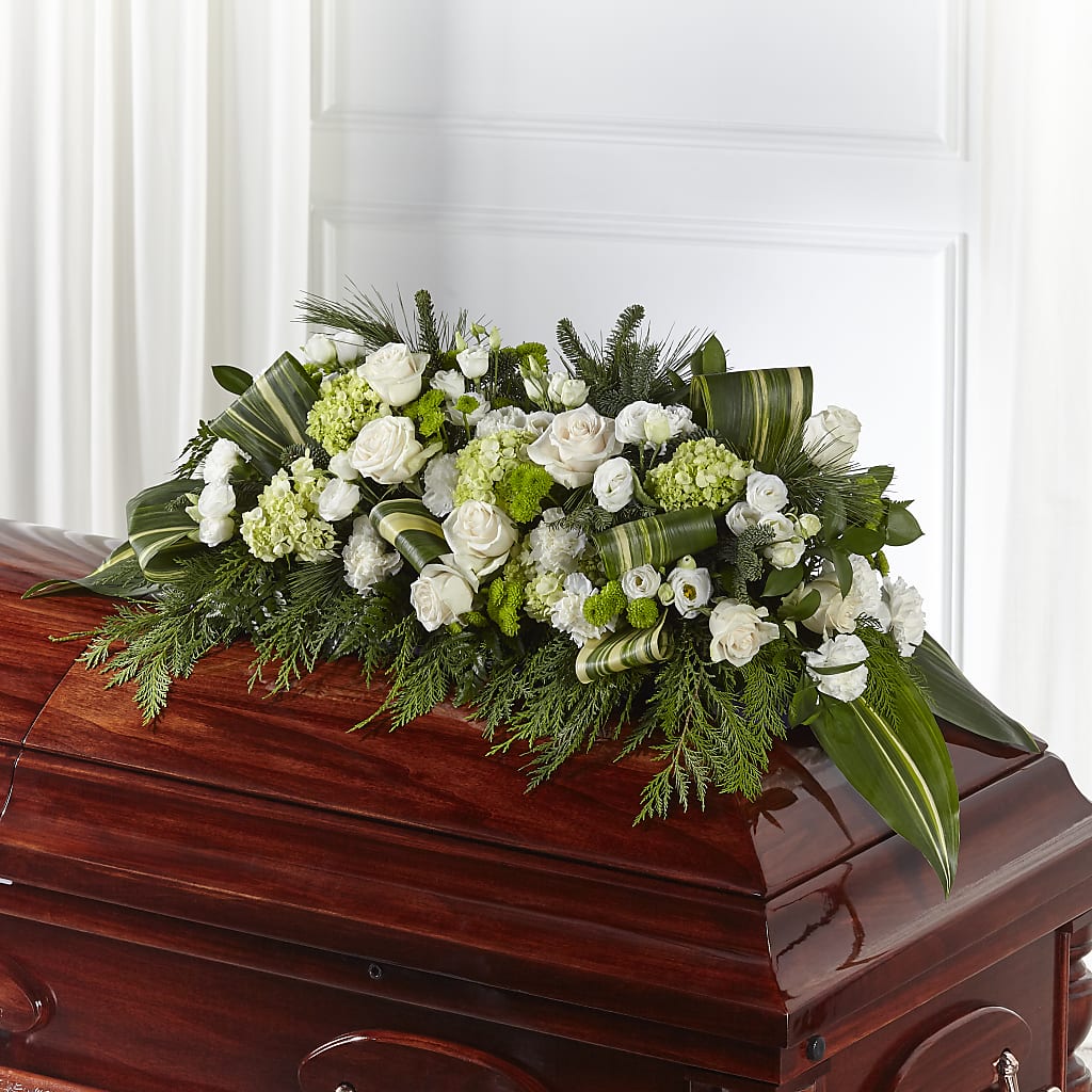 Hopeful Gesture Casket Spray – COBORN'S INC FLORAL SHOPPES, Saint Cloud MN