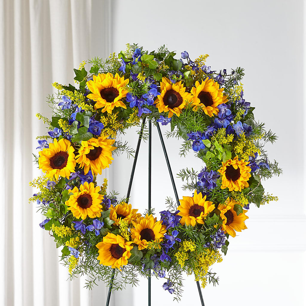 Bright Rays Wreath – COBORN'S INC FLORAL SHOPPES, Saint Cloud MN