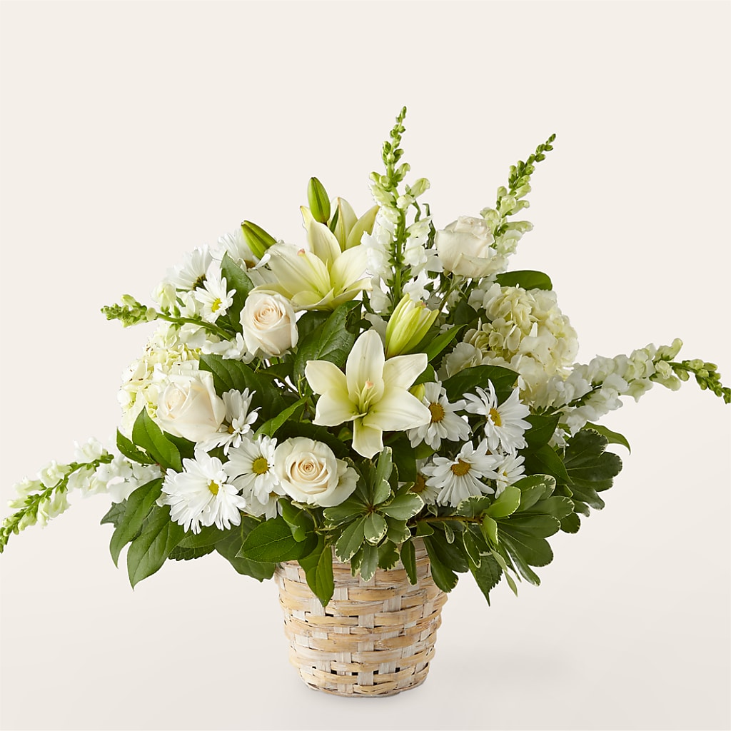 Ivory Elegance Floral Basket – COBORN'S INC FLORAL SHOPPES, Saint Cloud MN