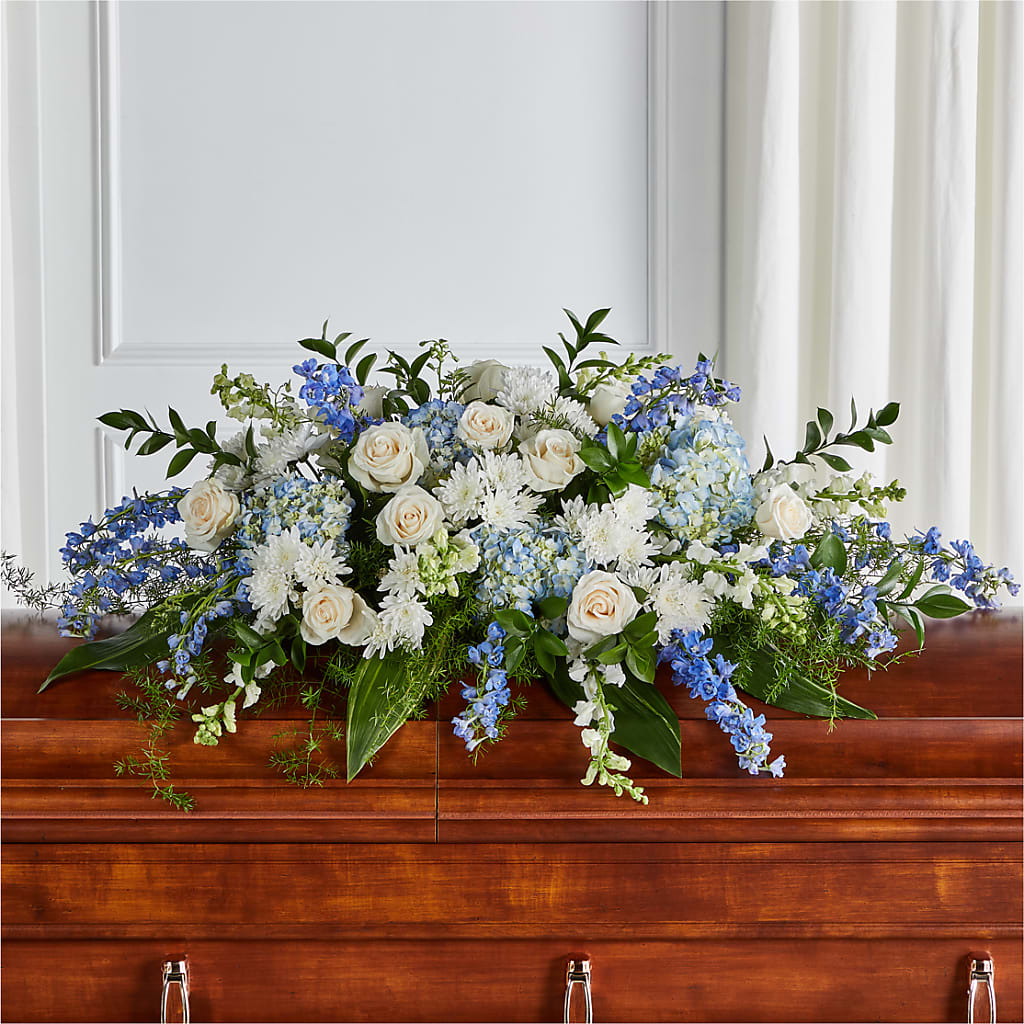 Timeless Essence Casket Spray – COBORN'S INC FLORAL SHOPPES, Saint Cloud MN