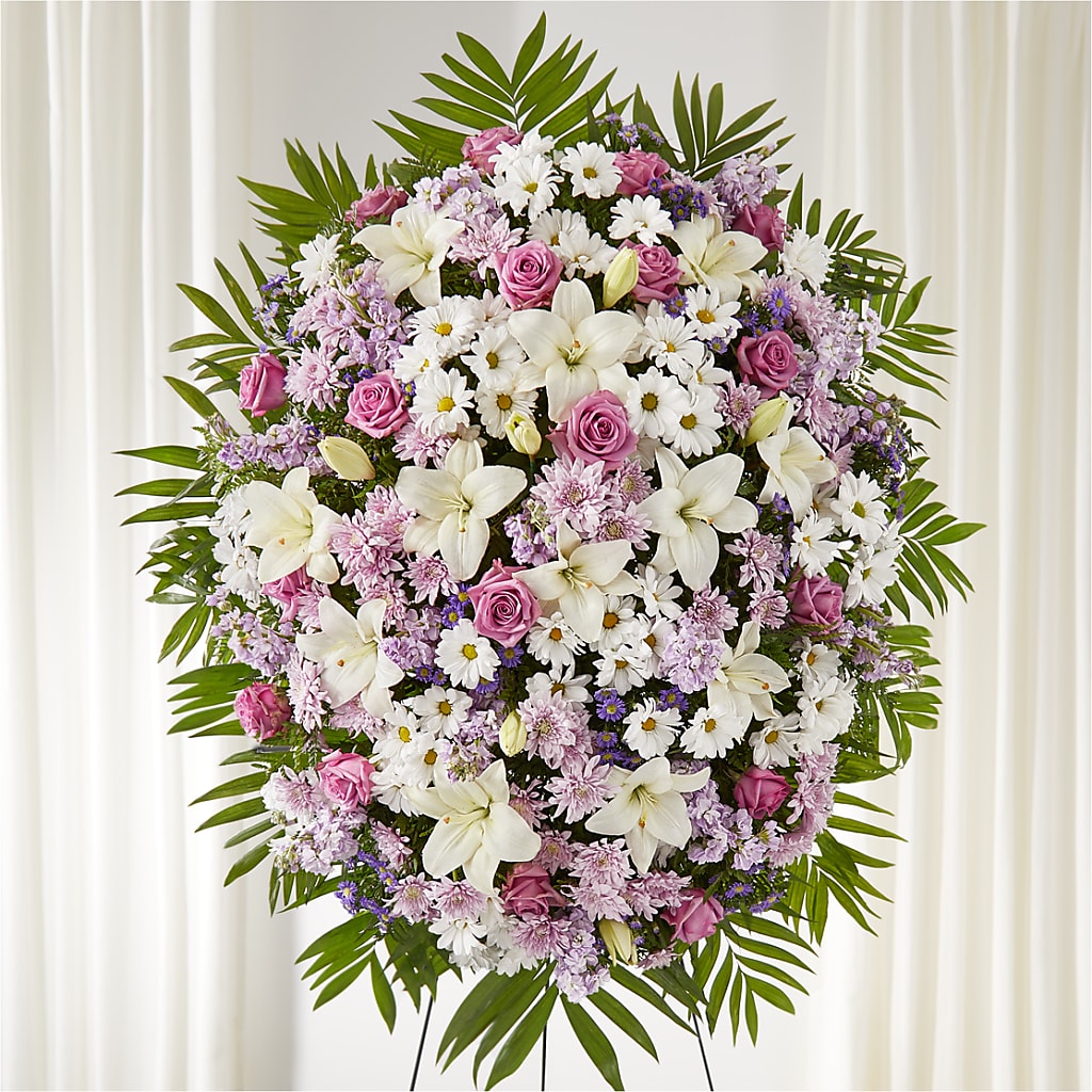 Surrounded by Love Standing Spray – COBORN'S INC FLORAL SHOPPES, Saint Cloud MN