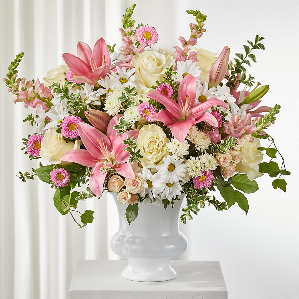 Empathetic Blooms Urn Arrangement – COBORN'S INC FLORAL SHOPPES, Saint Cloud MN
