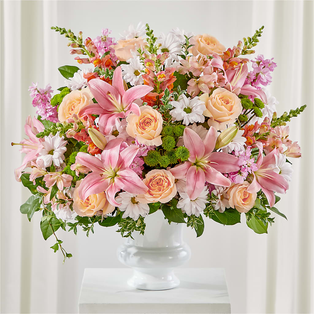 Heartfelt Gesture Urn Arrangement – COBORN'S INC FLORAL SHOPPES, Saint Cloud MN