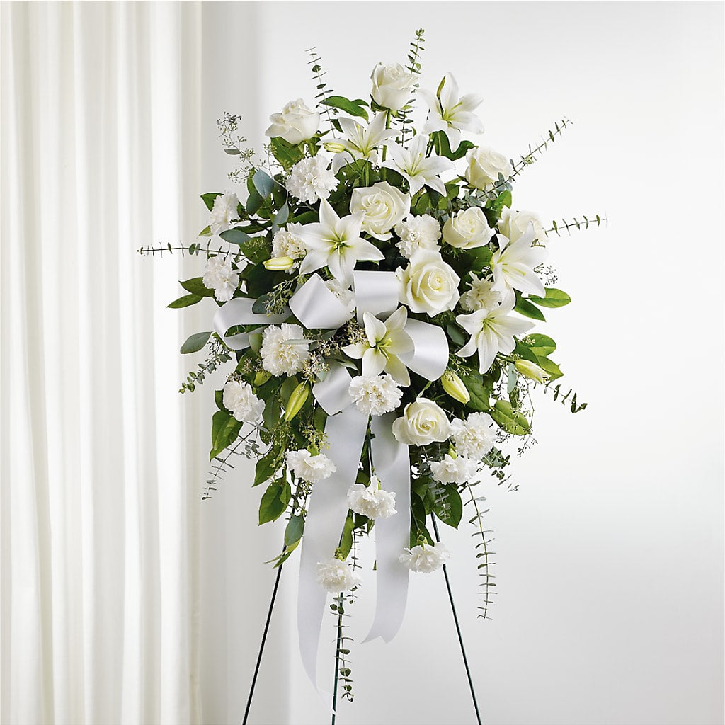 With Care Standing Spray – COBORN'S INC FLORAL SHOPPES, Saint Cloud MN