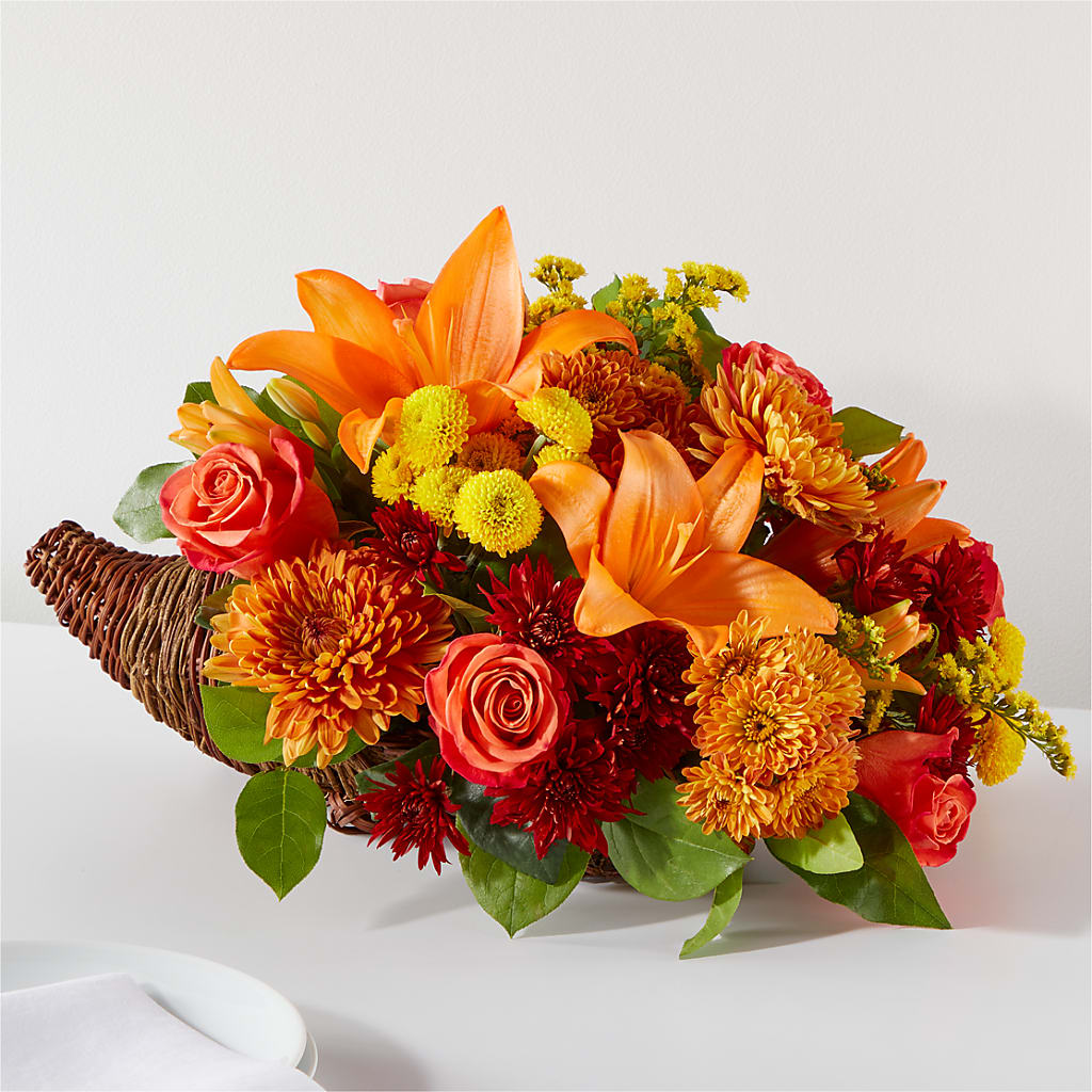 Bouquet of Blessings Cornucopia – COBORN'S INC FLORAL SHOPPES, Saint Cloud MN
