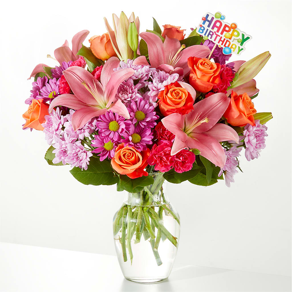 One and Only Bouquet & Happy Birthday Topper – COBORN'S INC FLORAL SHOPPES, Saint Cloud MN