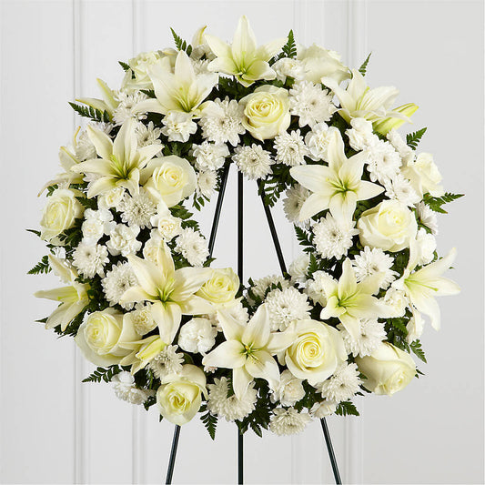 Treasured Tribute Wreath – COBORN'S INC FLORAL SHOPPES, Saint Cloud MN