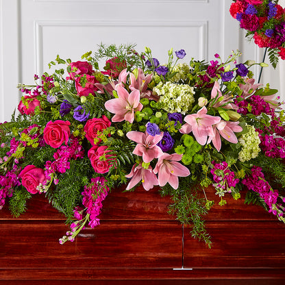 Radiant Tribute Casket Spray – COBORN'S INC FLORAL SHOPPES, Saint Cloud MN