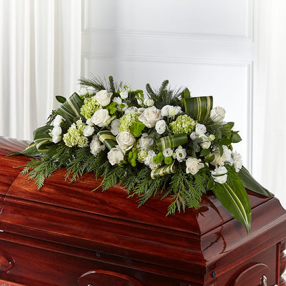 Hopeful Gesture Casket Spray – COBORN'S INC FLORAL SHOPPES, Saint Cloud MN