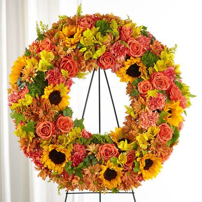 Autumnal Memories Wreath (Standard) – COBORN'S INC FLORAL SHOPPES, Saint Cloud MN