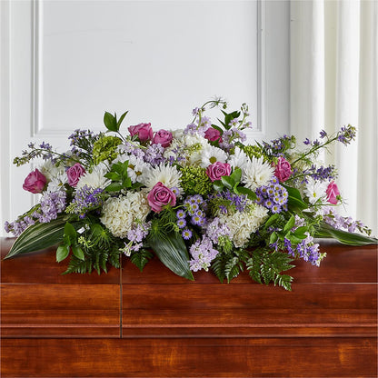 Meadows of Serenity Casket Spray – COBORN'S INC FLORAL SHOPPES, Saint Cloud MN