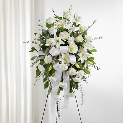 With Care Standing Spray – COBORN'S INC FLORAL SHOPPES, Saint Cloud MN